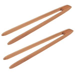 Pinzas largas de madera hechas a medida para cocinar, asar y servir, mango de madera Natural duradero, utensilios seguros para alimentos, agitador de cóctel - Product Image 3