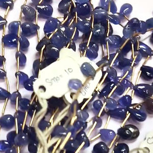 8 hebras de perlas lisas de gota de pera de tanzanita Natural 470 CT lote Iroc ventas cuentas de piedras preciosas sueltas de 12 pulgadas de longitud para joyería - Product Image 4