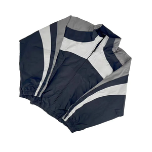 Conjunto de Chaqueta Cortavientos y Sudadera con Capucha Estampada Transpirable de Invierno Personalizada para Hombre - Conjuntos Deportivos al por Mayor con Cintura Elástica - Product Image 4