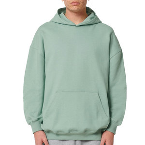 Sudadera con capucha de otoño e invierno para hombres y mujeres 100% algodón estampado callejero sudadera tela polar suelta - Product Image 4