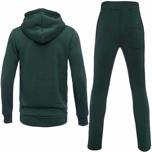 High Quality Men's Tracksuit 2 pieces Thick Fleece <b>Hooded</b> set casual Outfit Breathable Quick Dry jogger sportswear TrackSuit - Product Image 2