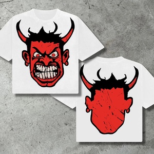 Streetwear fabricant personnalisé T-shirt 300 Gsm T-shirt 100% coton imprimé Dtg Épaule lourde Surdimensionné Boxy t-shirts - Product Image 1