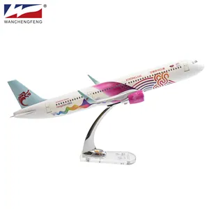 Loong Air A320 44cm Hangzhou permainan Asia 2022 produk pesawat terbang Model 1: 85