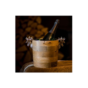 Enfriador de vino de madera Natural hecho para el hogar, restaurante, Hotel, uso con mango de acero, Enfriador de vino de madera para artículos de fiesta y artículos - Product Image 6