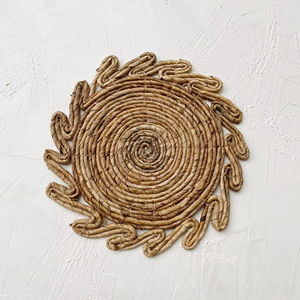 Manteles individuales de jacinto de agua inspirados en el sol Productos ecológicos Hecho en Vietnam Decoración de mesa Mantel individual tejido al por mayor - Product Image 1