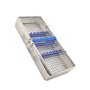 Caja de Almacenamiento de Instrumentos Dentales Manuales Astrin, Juego de 7 Piezas, Bandeja de Esterilización de Malla de Alambre de Acero Inoxidable, Certificación CE - Product Image 4