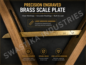 Premium Wooden Folding Pace Stick with Brass <b>Scale</b> Brass Locking <b>Mechanism</b> Custom Logo Drill Training Measuring Stick - Product Image 5
