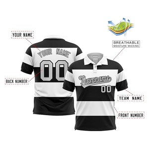 Polos décontractés pour hommes T-shirt basique à manches courtes avec boutons classiques pour hommes Polo en coton de couleur unie Tops stylés - Product Image 3