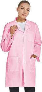 Wholesale Hospital Medical Lab <b>Doctor</b> <b>Coats</b> Jacket Uniform Female <b>Doctors</b> <b>Pink</b> Long <b>Coat</b> Medical OEM Service Dental Breathable - Product Image 5