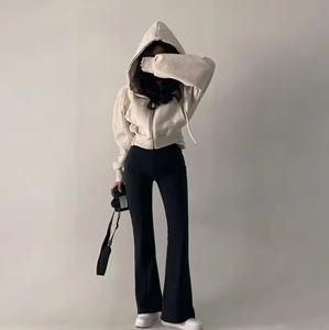 Sudadera con capucha de gran tamaño para mujer, tela de lana de algodón, bordado 3D, tinte de corbata, Color personalizado, OEM, logotipo personalizado, suministro al por mayor de fábrica - Product Image 4