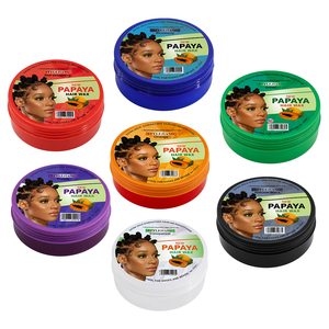 Cire coiffante pour cheveux à la papaye, marque privée OEM, 100 ml, pour tresses, locks, twists, contrôle des bords, fabricant en gros - Product Image 1