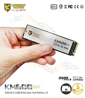 KINGSMAN GAMING 1TB 3D NAND Flash PCIe Gen3X4 M.2 2280 Internal SSD with 3300MB/s Read/3000MB/s Write Thin Aluminium Alloy Shell