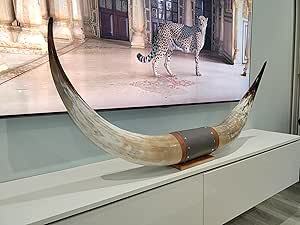 Arte de Cuerno de Búfalo Hecho a Mano, Montado en Pared, Acabado Impermeable, Forma Natural para Decoración de Paredes de Bares Rurales Vintage, Decoración Bohemia para el Hogar - Product Image 6