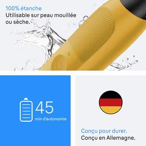 Afeitadora Eléctrica Rotativa para Hombre, Cuchilla Única, Kit de Afeitado Flexible que Incluye Herramientas para Estilizar la Barba, Peines Faciales, IPX7, Alemán - Product Image 3