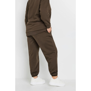 Ensemble de survêtement pour femme à col montant uni pour la salle de sport, les voyages, le style décontracté et confortable pour l'hiver - Streetwear grande taille - Product Image 4