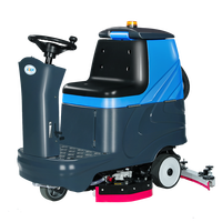 Machine de nettoyage de lavage au sol d'épurateur d'aspirateur de plancher d'équitation automatique pour le supermarché