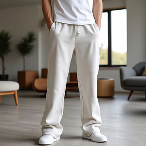 กางเกงขายาวขากว้างแบบหลวมสำหรับผู้หญิงกางเกงจ๊อกกิ้งกางเกงวิ่งพร้อมกระเป๋าด้านข้างกางเกงลายทางชุดนอนสำหรับผู้ใหญ่ฤดูหนาว - Product Image 3