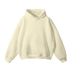 Sweat à capuche d'hiver pour homme en molleton 100% coton poids lourd 400 g/m², style zippé, décontracté, tissu gaufré doux, brodé - Product Image 1
