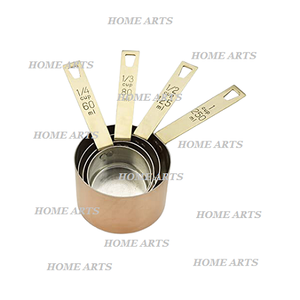 ถ้วยตวงทองแดงทรงกลมดีไซน์ยอดเยี่ยมคุณภาพเยี่ยมถ้วยวัดขนาดแตกต่างกัน - Product Image 1