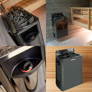 Calentador de Sauna de Pared, Horno de Vapor Seco, 6kW 8kW, Plateado/Negro, 240V 60Hz, Monofásico, para Uso Comercial y Doméstico - Product Image 4