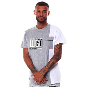 Men <b>Polyester</b>/Cotton Short Sleeve Casual Summer T-Shirt with Eco-Friendly Quick Dry Breathable Fabric for Daily Fashion Wear - Product Image 1