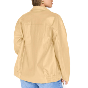Chaqueta de Cuero para Mujer, Diseño Único y Popular, Chaquetas de Cuero para Mujer, Diseño OEM con Logotipo, Chaqueta de Cuero Genuino para Mujer en Nurak - Product Image 2