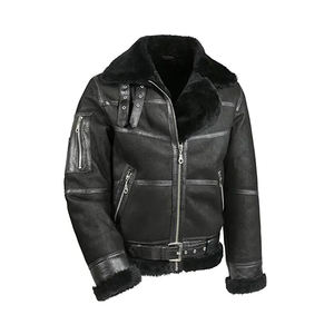 Chaqueta de cuero genuino de talla grande de alta calidad para hombre, chaqueta de lujo cálida de invierno para ciclistas, ropa larga con características ligeras - Product Image 2