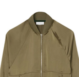 Factory Made High Quality Custom Women's Satin Jacket with Sheep Skin <b>Detail</b> Woven Fabric Long Sleeves-Best Selling Casual Style - Product Image 6