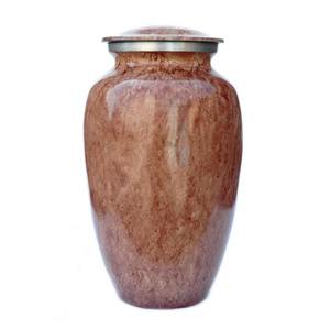 Urne funéraire en métal noir et argent unique avec motif de feuilles tombantes Fourniture de funérailles commémoratives de cendres pour adultes - Product Image 5