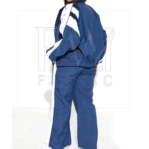 Conjunto de Chaqueta Cortavientos de Manga Larga con Encaje Sólido para Invierno, 100% Poliéster, Marca Privada, Ropa Urbana para Mujer - Product Image 2