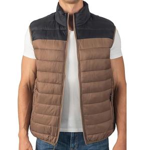 Vestes matelassées sans manches à capuche personnalisées en gros, gilets à bulles multi-poches, imperméables, coupe-vent, revêtement fin en polyester et nylon - Product Image 1