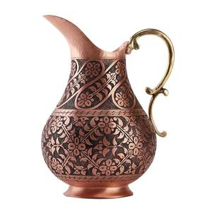 Jarra de agua de cobre con diseño grabado para Hotel, restaurante, boda, utensilios de cocina de mesa, artículos de comedor, jarra de agua - Product Image 6