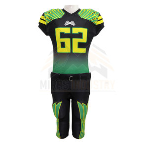 Uniformes de Fútbol Americano Personalizados con Logotipo, Color, Secado Rápido, Ligeros, Ajuste Delgado, Transpirables, 100% Poliéster, Ropa Deportiva, Tallas Grandes - Product Image 1