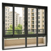 Ventana Corredera Horizontal de Aluminio con Aislamiento Térmico Serie EOKO 105, Cortina Colgante con Malla de Acero Inoxidable para Hoteles y Apartamentos