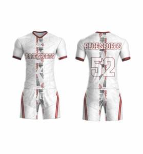 Conjunto de Uniforme de Fútbol Personalizado con Diseño Impreso, Colores y Logotipo Personalizados, Tela Transpirable de Secado Rápido para Jugadores Profesionales y Amateurs - Product Image 3