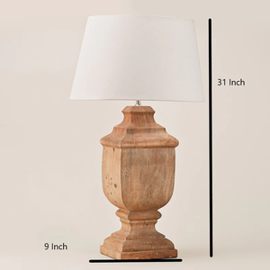 Lampe de table en bois de qualité supérieure, best-seller, design intérieur, chambre à coucher, salon, éclairage domestique, finition de haute qualité, élégante et durable - Product Image 2