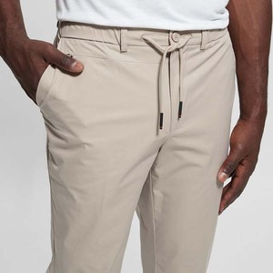 New Designs OEM Manufacturer Slim Fitness Stretch Straight <b>Drawstring</b> Casual <b>Trouser</b> for men's pants <b>trousers</b> - Product Image 5