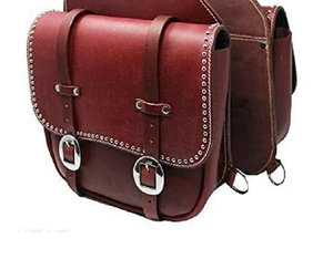 Sacs de selle de saut équestre en cuir véritable de haute qualité usinés à la main vêtements d'équitation occidentale pour chevaux - Product Image 3