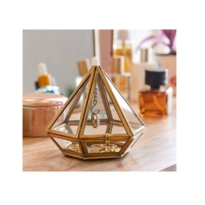 Modern Design Handmade Brass and <b>Glass</b> Jewelry <b>Box</b> Customized Design Antique <b>Glass</b> and Brass Jewelry <b>Box</b> Wholesale Exporter - Product Image 2