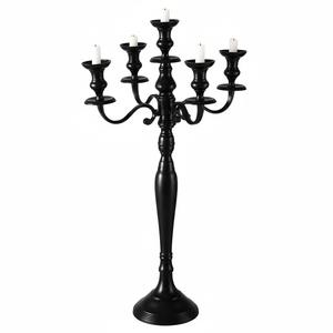 Candelabro de Metal de Diseño Elegante con 5 Brazos, Color Dorado Antiguo, Decoración de Mesa para Bodas y Navidad, Centro de Mesa, Candelabro de Pie - Product Image 2