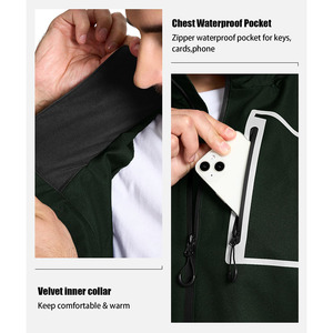 Veste de randonnée imperméable de haute qualité, à capuche, douce pour la peau, élégante, pour hommes - Product Image 6