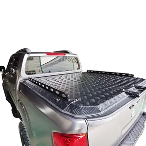 Pickup-Lkw-Hardcover 4x4 Pickup Flachbedeckung Aluminium Pickup Rückenabdeckung Harter Deckel Tonneau-Abdeckung für Toyota Tacoma Black 5 Jahre