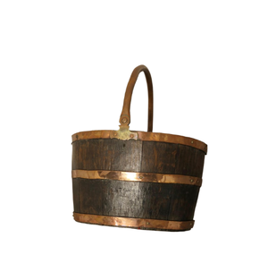 Cubo de almacenamiento de carbón para chimenea de diseño antiguo, cubo de basura con diseño de acabado mate plateado, cubo de basura con mango - Product Image 6