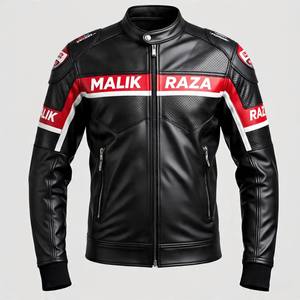 Chaqueta de Motociclista de Cuero de Diseño Europeo Totalmente Personalizada, Cualquier Color, Cualquier Talla, Logotipo y Marca - Product Image 1