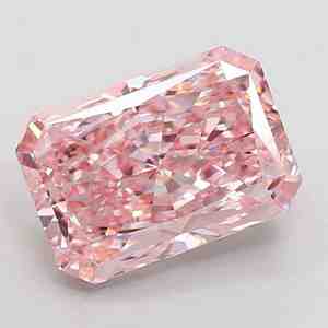 Diamante Suelto Rosa Intenso de 1 Quilate, Corte Radiante, VS1, Cultivado en Laboratorio, Certificado IGI, Perforado con Láser, Diamante JC para Fabricación de Joyas - Product Image 1