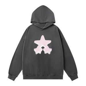 Heavyweight Loose Fit Transpirable Custom Acid Wash Hoodies Mujeres Oversized 100% Cotton Streetwear Hoodie - Product Image 6