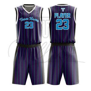 Uniforme de basket-ball de haute qualité, confortable, respirant, grande taille, manches courtes, avec logo personnalisé, tissu 100% polyester - Product Image 3