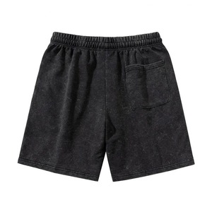Short chaud 100% coton pour homme Short vintage lourd délavé à l'acide Short Streetwear pour homme avec logo personnalisé - Product Image 5