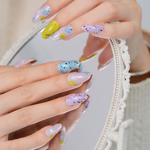 Autocollants pour ongles en gel semi-durcis personnalisés pour Pâques, motif lapin et œuf, longue durée, gel UV, vente en gros - Product Image 4