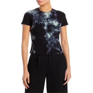 T-shirt girocollo da donna Proenza Schouler White Label tie-dye 100% cotone taglia L traspirante e aderente - Product Image 1